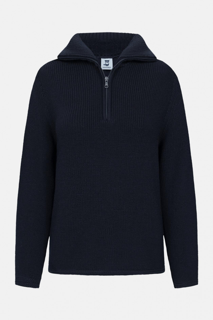 Troyer Damen Wolle Blau