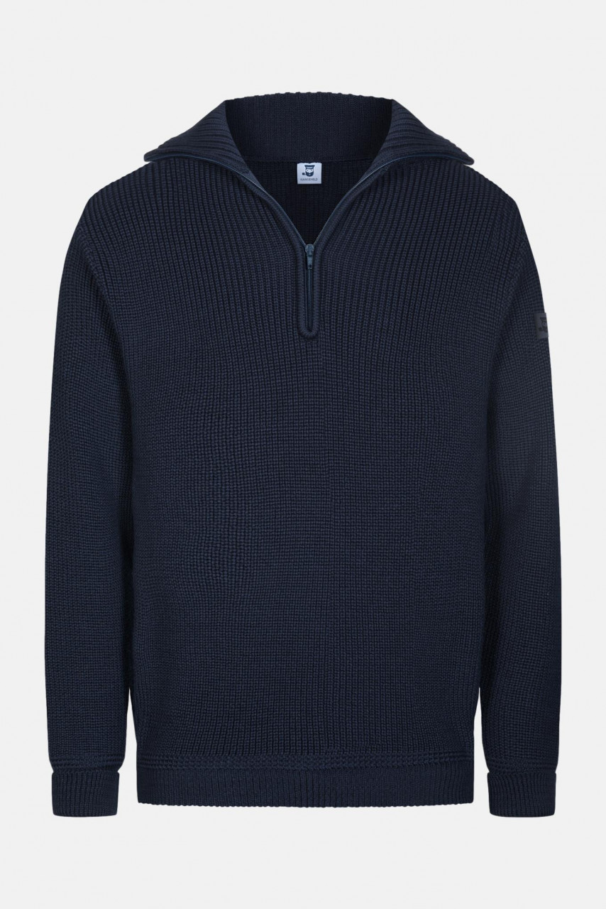 Troyer Hanseheld Merino Blau GOTS