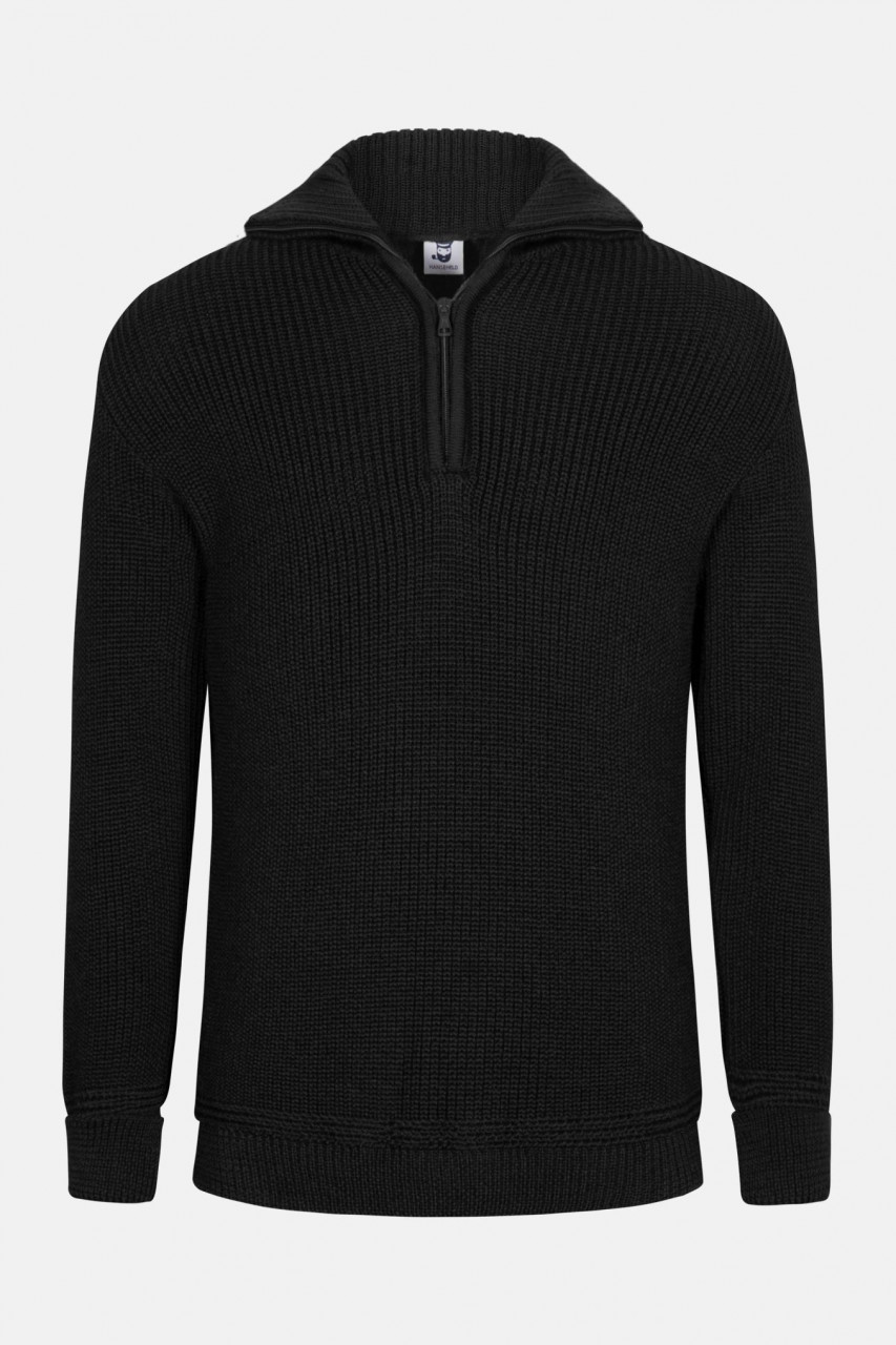 Troyer Herren Wolle Schwarz