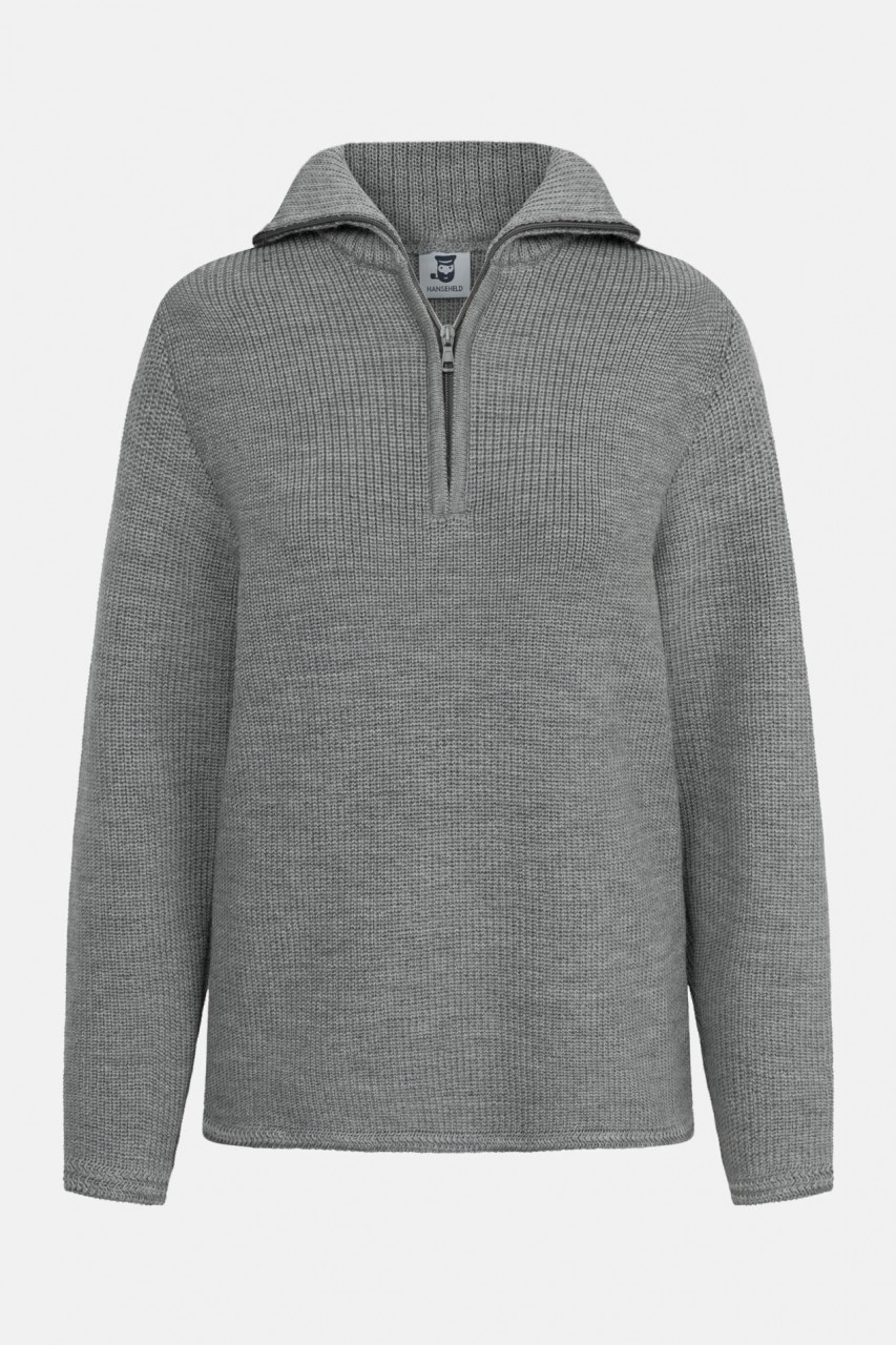 Troyer Damen Wolle Grau