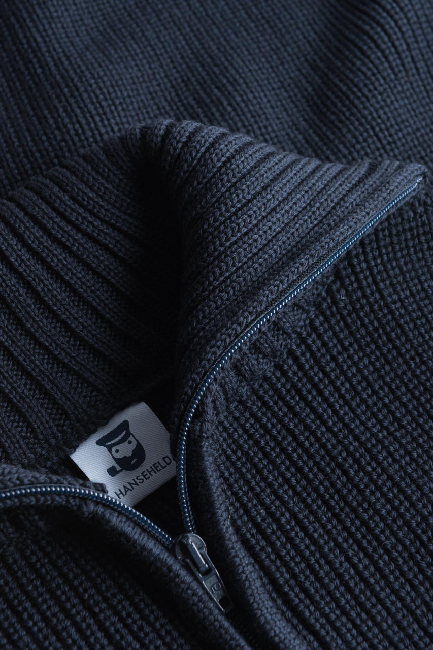 Troyer Hanseheld Merino Blau GOTS