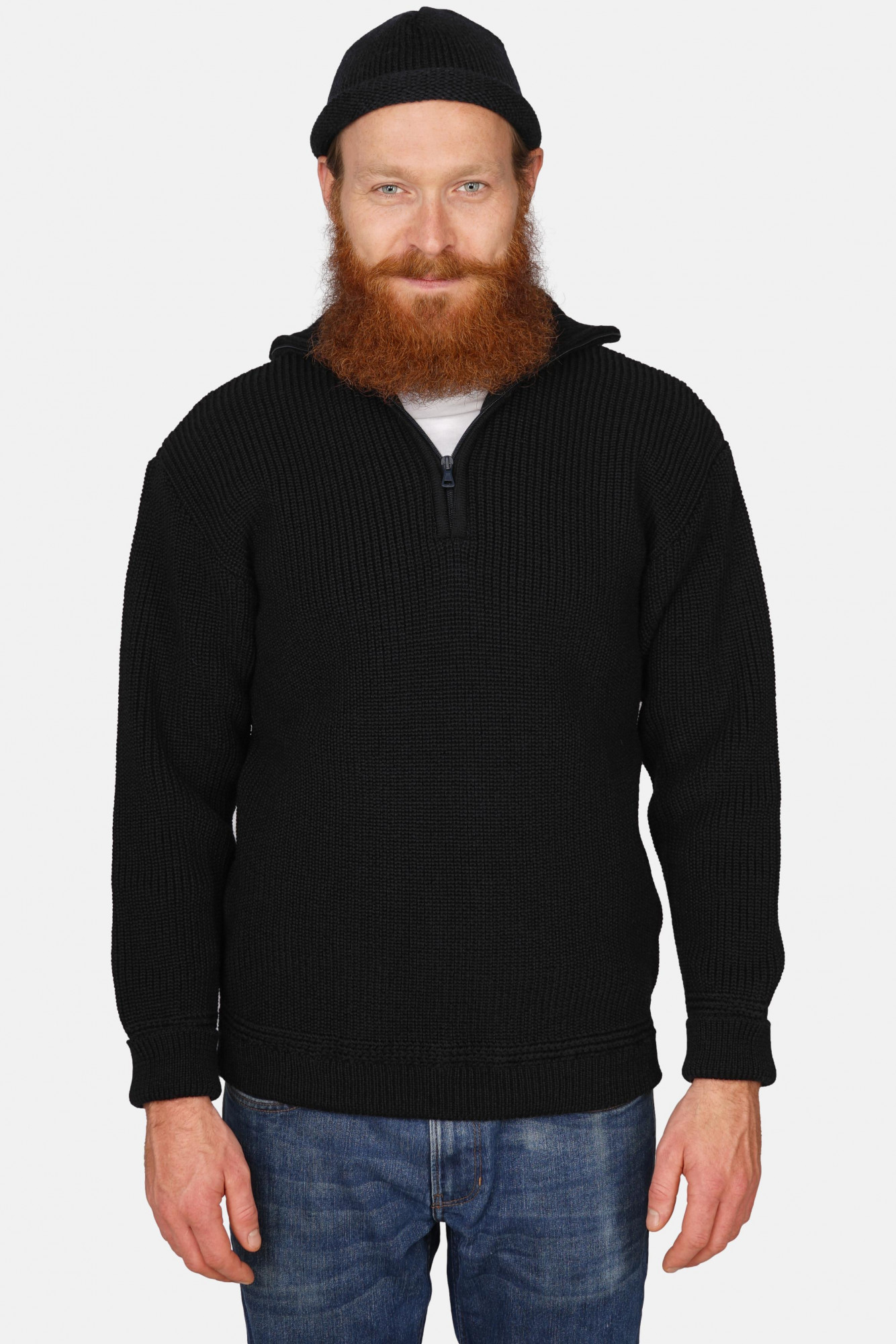 Troyer Herren Wolle Schwarz
