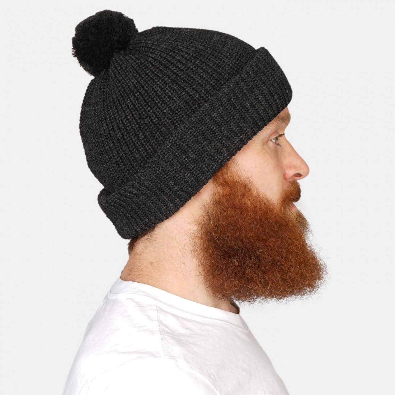 Pudelmütze Anthrazit Hanseheld Bommelmütze