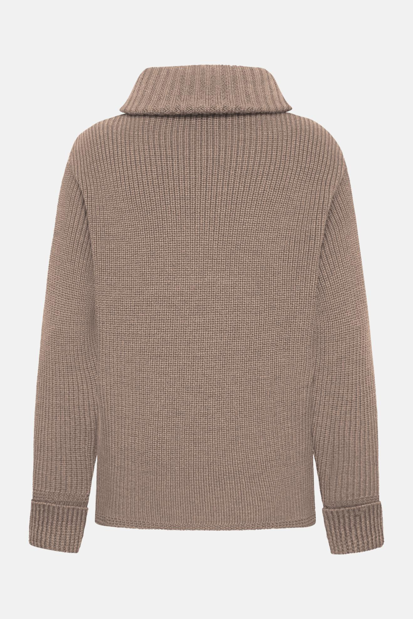 Damen Troyer Merino Sand Beige GOTS
