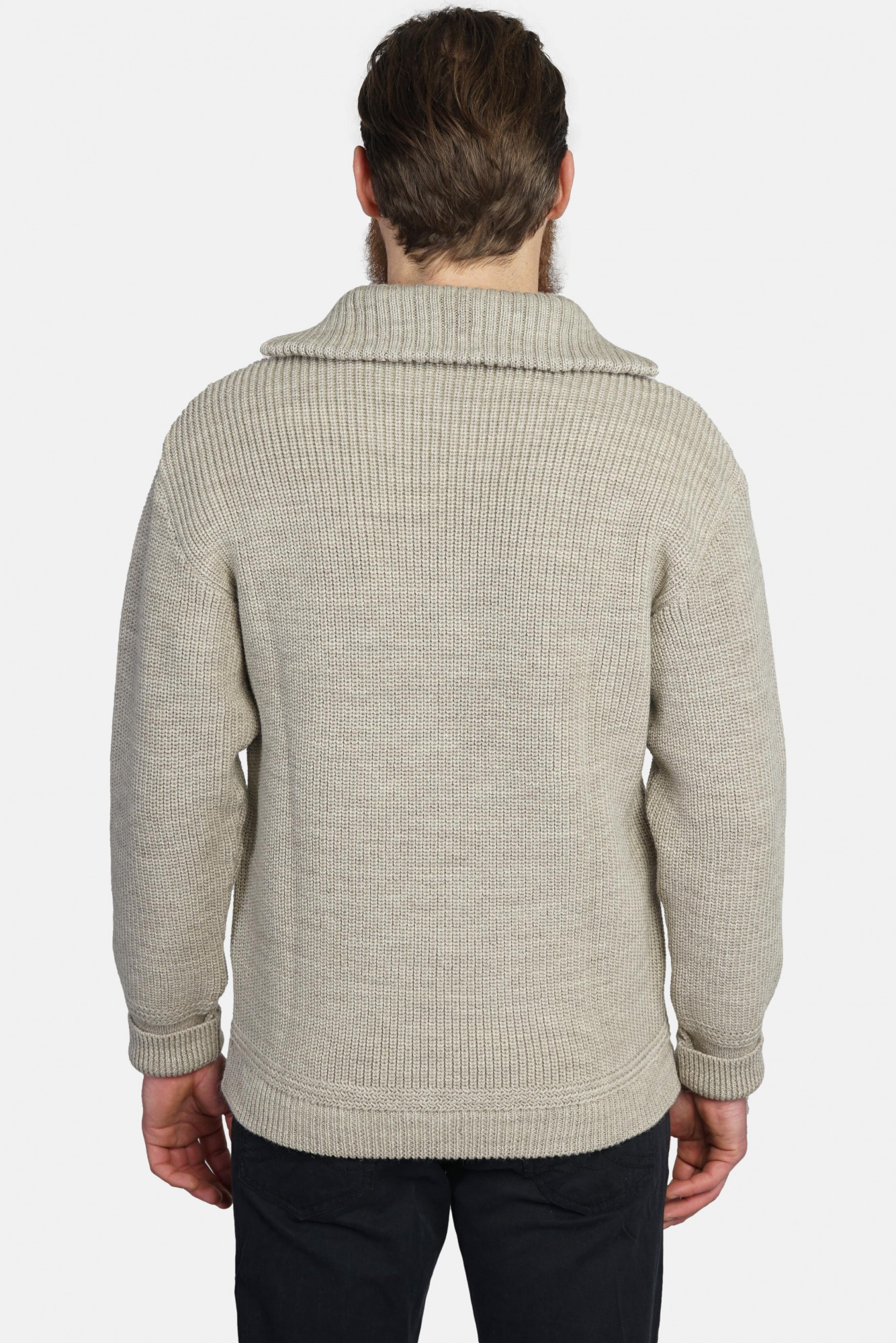 Troyer Herren Wolle Beige