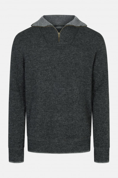 IrelandsEye Troyer Halfzip Anthrazit Herren Pullover Charcoal