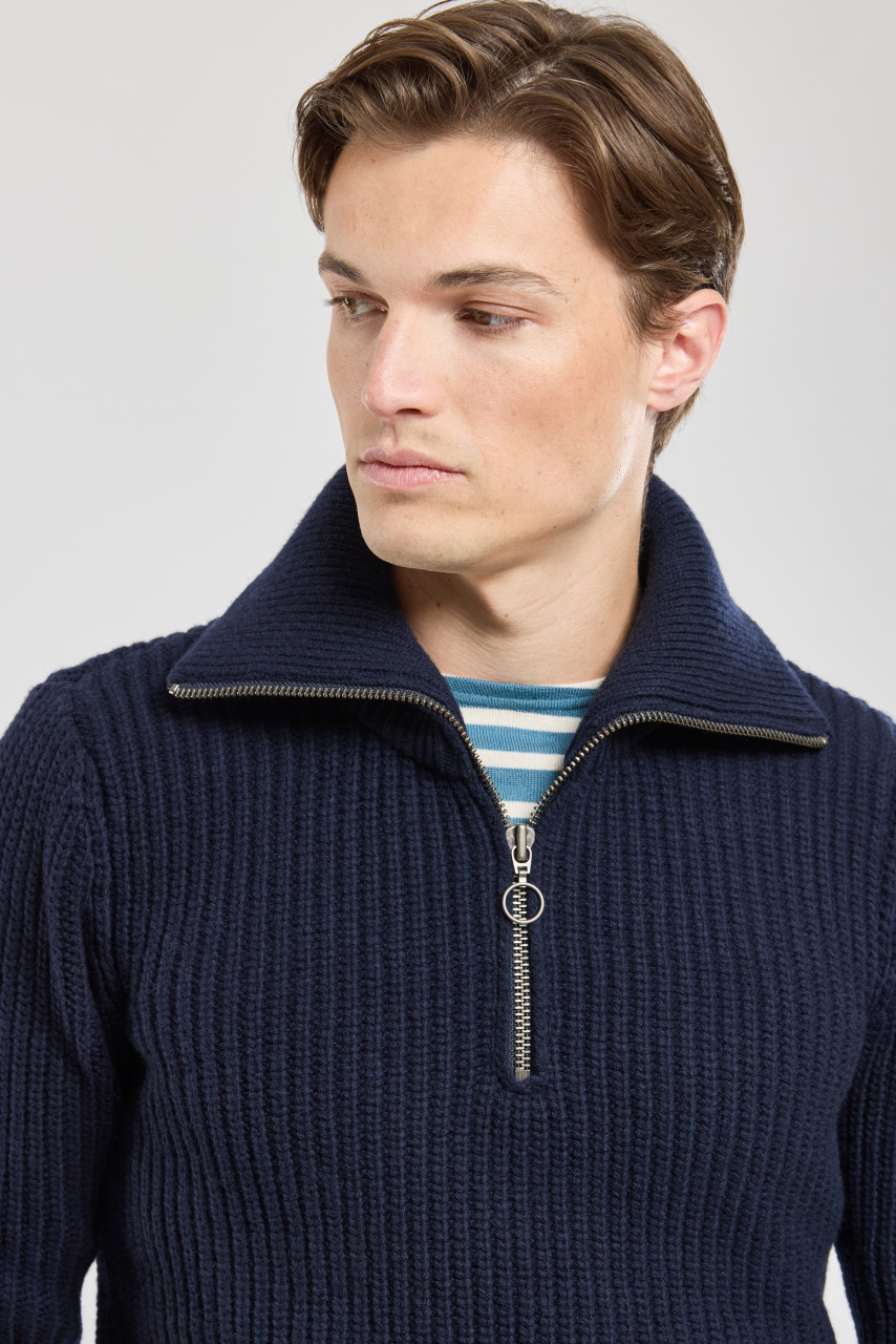 Armor Lux Herren Troyer Dunkelblau Pullover Heritage