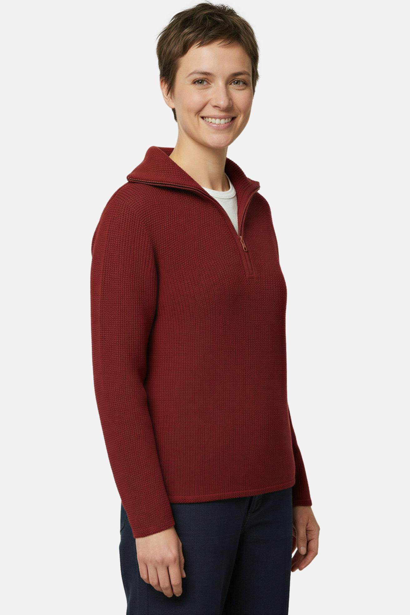 Troyer Damen Wolle Rot