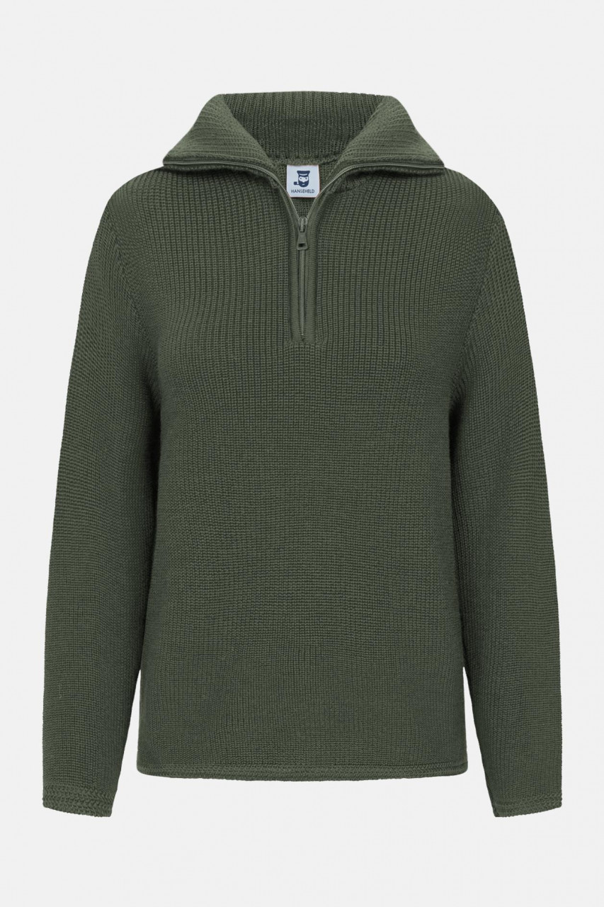 Troyer Damen Wolle Oliv