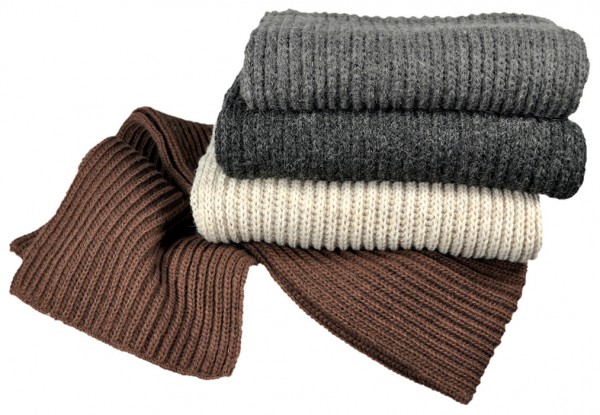 Strickschal, geriffelt