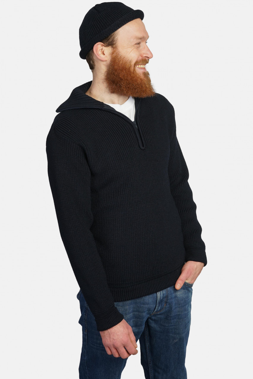 Troyer Hanseheld Merino Schwarz GOTS