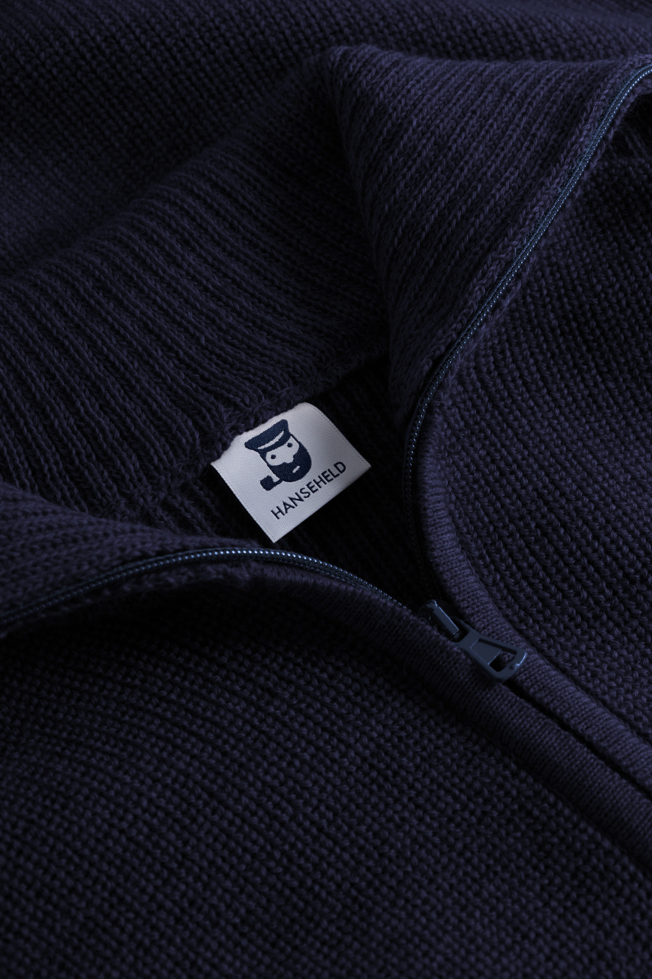 Troyer Strickjacke Hanseheld Wolle Herren Blau