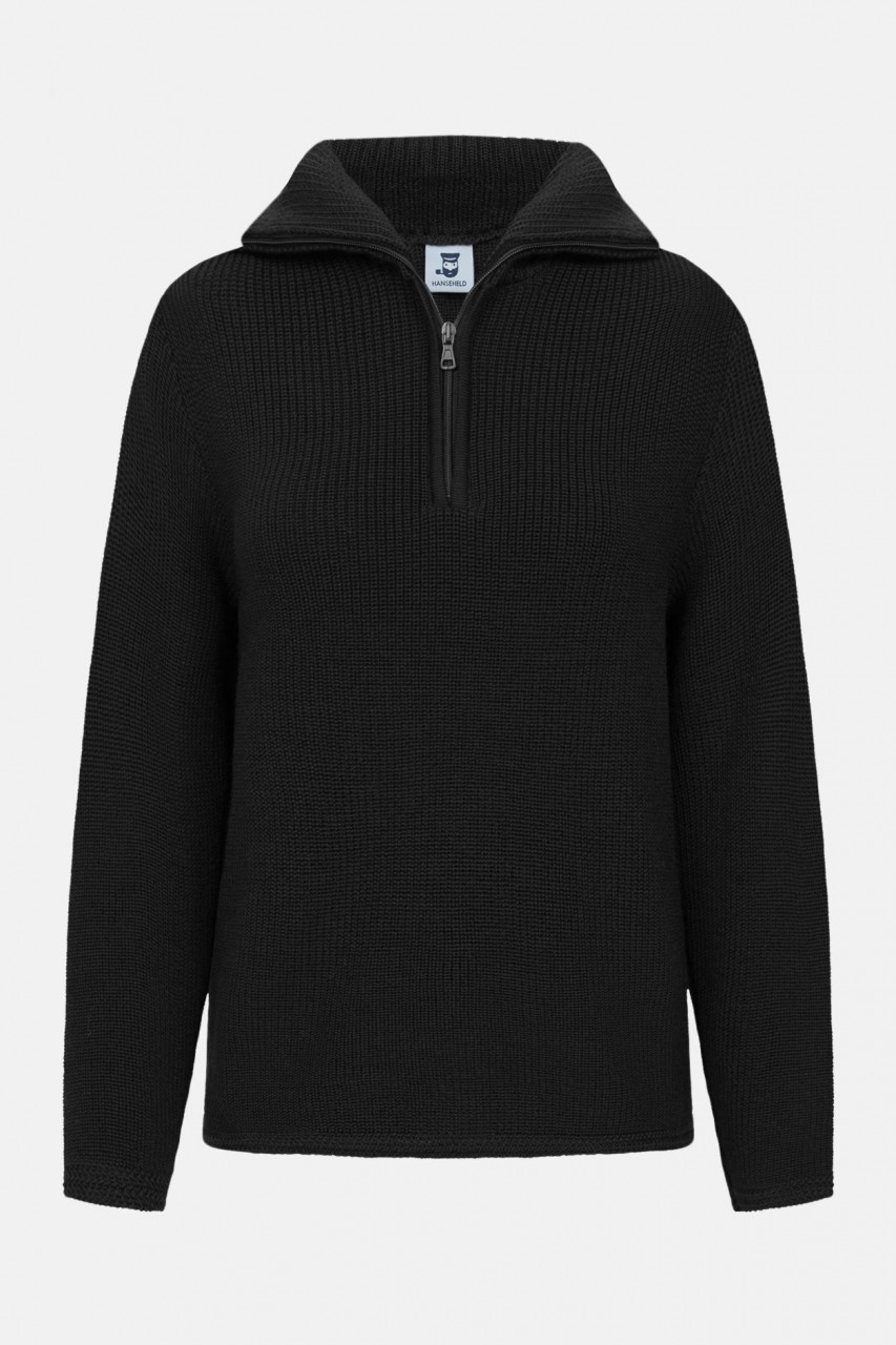 Troyer Damen Wolle Schwarz