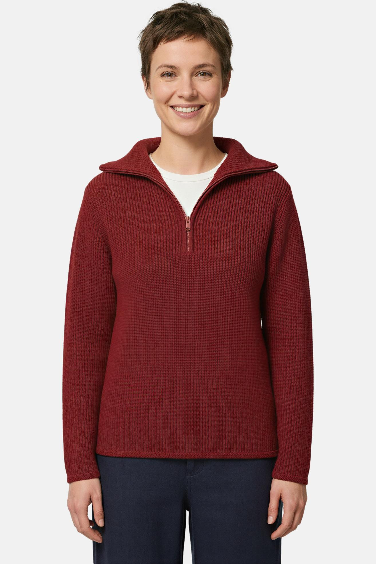 Troyer Damen Wolle Rot