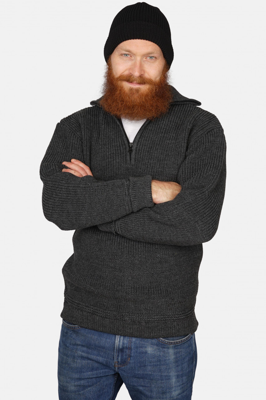 Troyer Hanseheld Wolle Herren Anthrazit