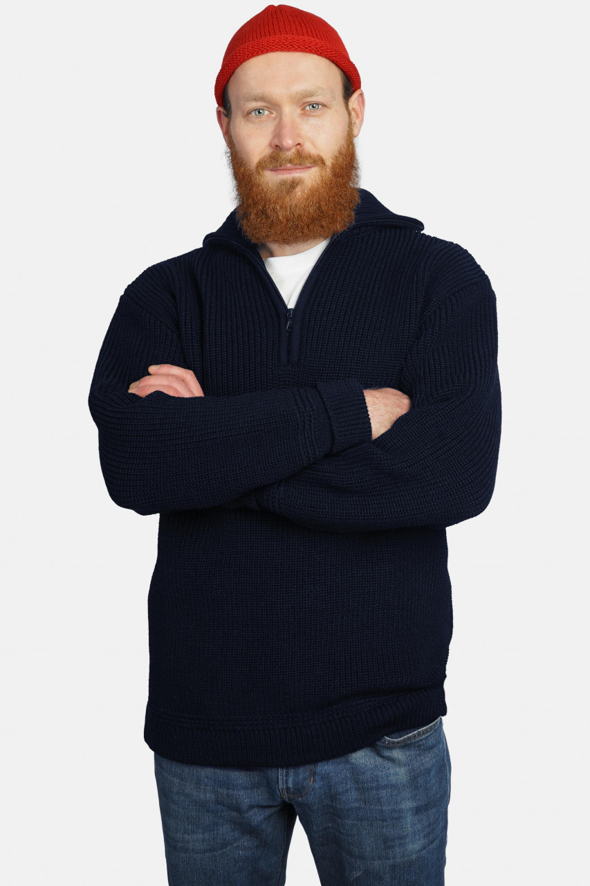 Troyer Hanseheld Merino Blau GOTS